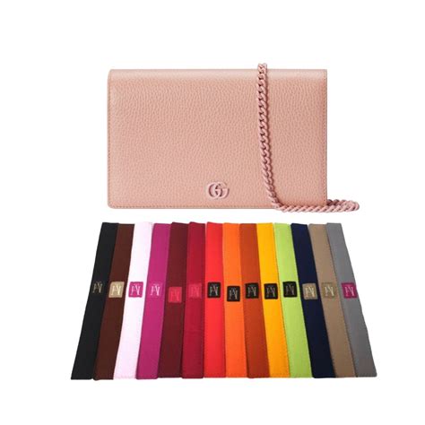 gucci woc pink|gucci gg marmont wallet on chain.